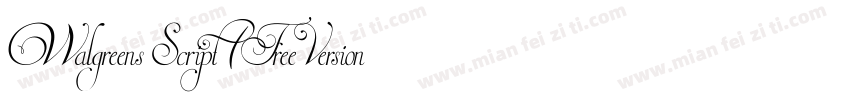 Walgreens Script (Free Version)字体转换